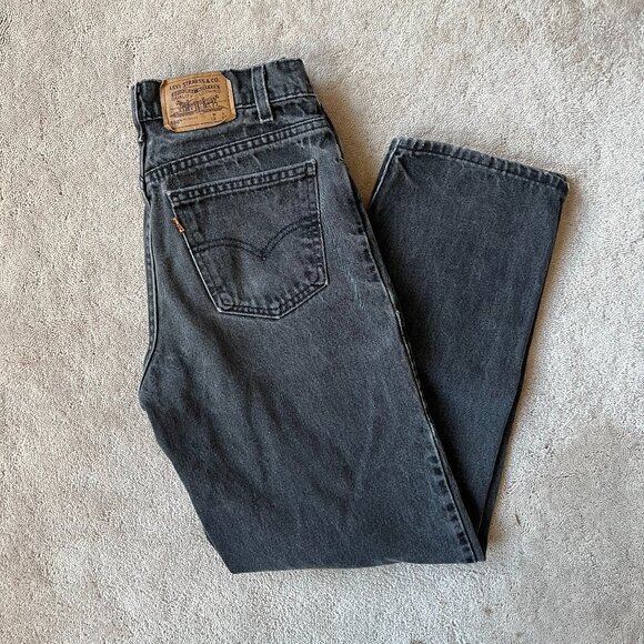 Levi's Denim - Vintage Levi's 550 Orange Tab Faded Black/Grey Jeans, W28 L29